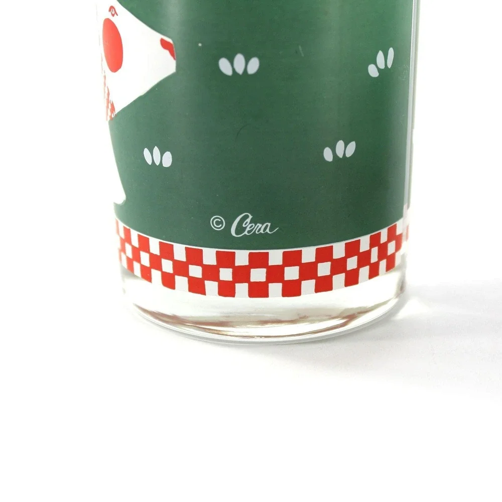 Double Old Fashioned Christmas Winter Cocktail Glasses Cera Set of 3 Polar Bear